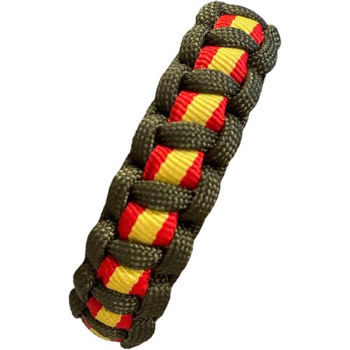 Eryi-Bracelet Drapeau De L'espagne Pour Homme Et Femme. Bracelet En Corde Tressée. Bracelet En Cuir Et Tissu Espagnol Avec Fermoir.