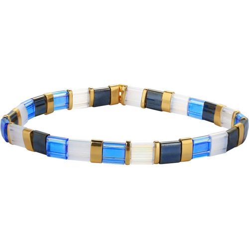 Eryi-Tila Miyuki Bracelet En Perles Bracelet Extensible À Brins Colorés Bracelet D'amitié Mixte