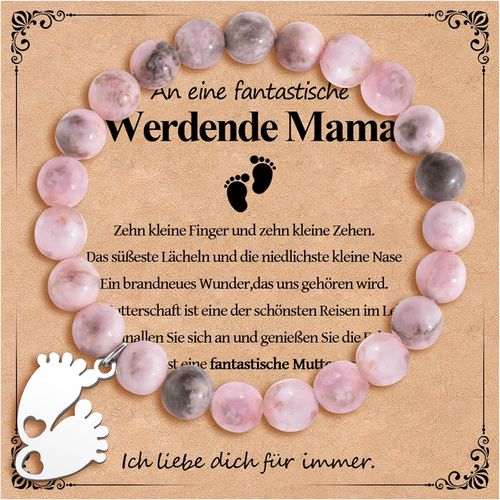 Eryi-Bracelet Future Maman Cadeau Enceinte Femme Idee Cadeau Fete Des Meres Annonce Grossesse Maman Jeune Original Bijoux Femme Perles Anniversaire Idée Cadeaux Bébé À Naître Pour Nouvelle Mere