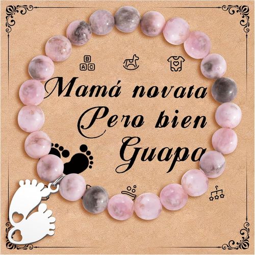 Eryi-Bracelet Future Maman Cadeau Enceinte Femme Idee Cadeau Fete Des Meres Annonce Grossesse Maman Jeune Original Bijoux Femme Perles Anniversaire Idée Cadeaux Bébé À Naître Pour Nouvelle Mere