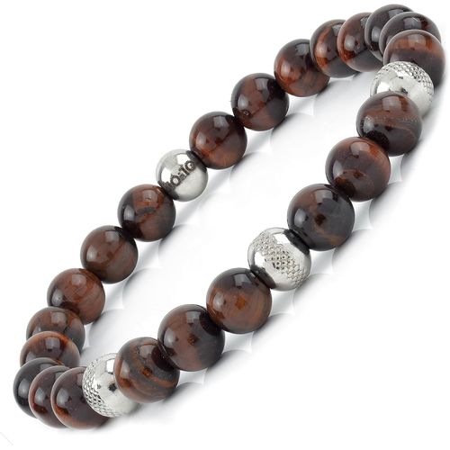 Eryi-10:10 Elastic Bracelets With Natural Stones 8 Mm