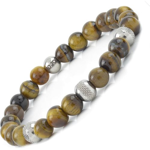 Eryi-10:10 Elastic Bracelets With Natural Stones 8 Mm