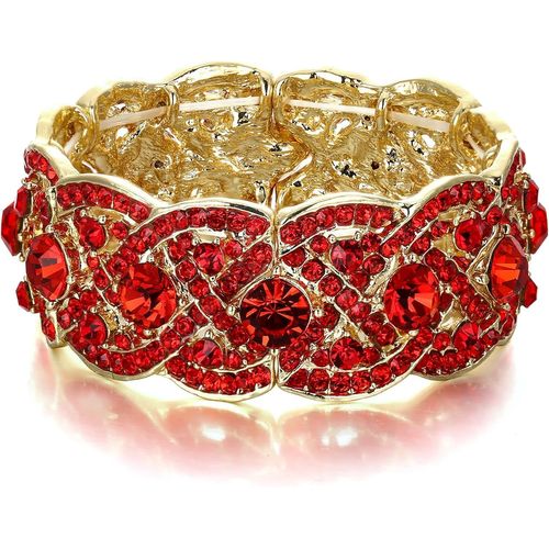 Eryi-Bracelet Cristal Autrichien Mariage Elastique Manchette