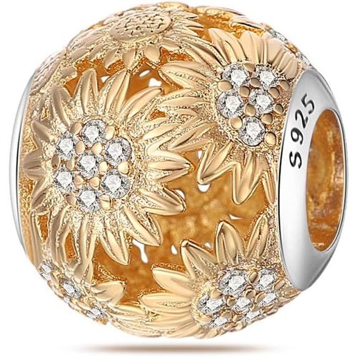 Eryi-Charme Monde Global Argent 925 Sterling Femmes Perles Charm Pendentif Breloque Avec 5a Zircone Compatible Pour Européen Bracelets Collier,Christmas Gifts For Family/Friends