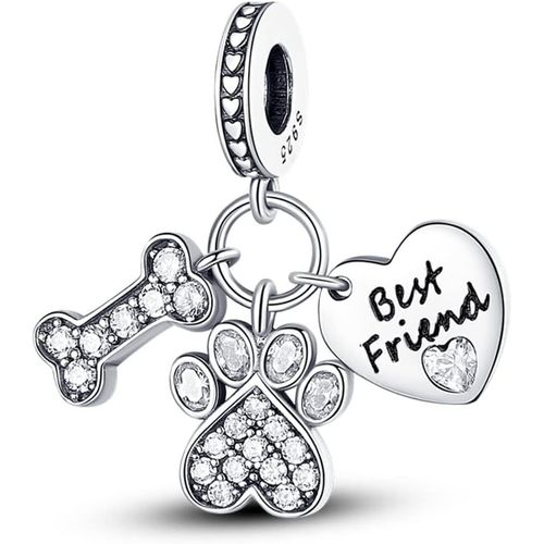 Eryi-Charme Monde Global Argent 925 Sterling Femmes Perles Charm Pendentif Breloque Avec 5a Zircone Compatible Pour Européen Bracelets Collier,Christmas Gifts For Family/Friends