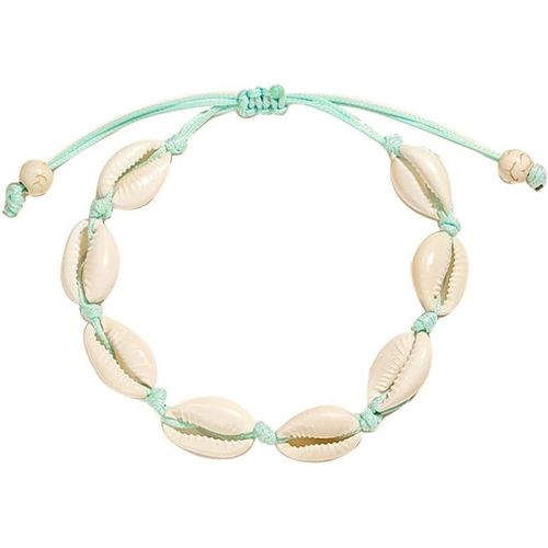 Eryi-Bracelet En Coquillage - Bracelet En Coquillage - Réglable - Bracelet De Cheville - Accessoire De Plage Hawaïen Pour Femmes Et Filles