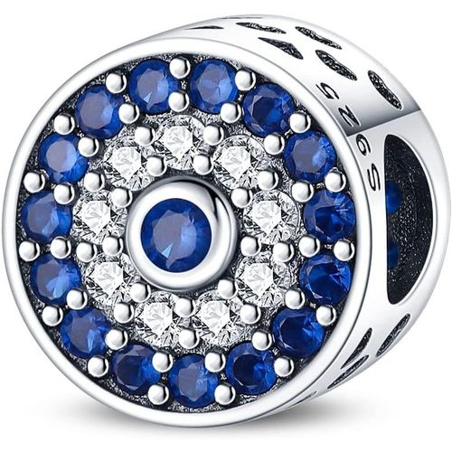 Eryi-Charme Monde Global Argent 925 Sterling Femmes Perles Charm Pendentif Breloque Avec 5a Zircone Compatible Pour Européen Bracelets Collier,Christmas Gifts For Family/Friends
