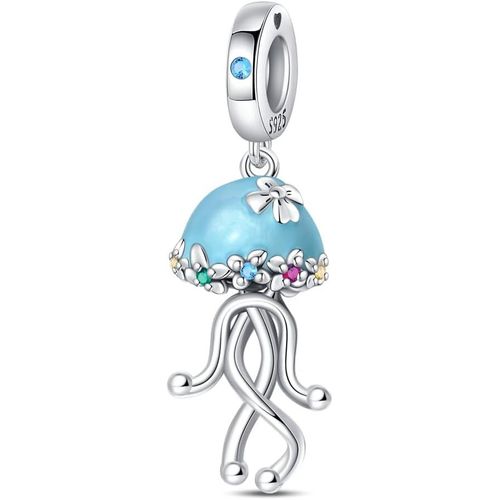 Eryi-Charme Monde Global Argent 925 Sterling Femmes Perles Charm Pendentif Breloque Avec 5a Zircone Compatible Pour Européen Bracelets Collier,Christmas Gifts For Family/Friends