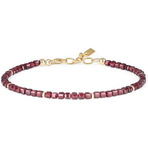 Eryi-Bracelet Perle Femme, Bracelet Spinelle/Grenat/Lapis Lazuli/Grenat Hessonite