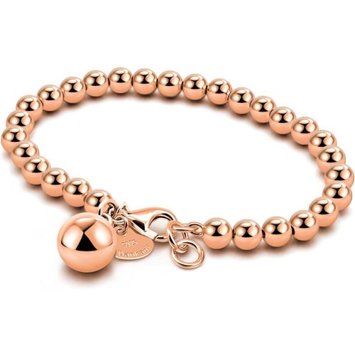 Eryi-Bracelet De Perles Pour Femme En Argent 925 Large De 4mm 6mm Sans Et Avec Pendentif Coeur, Long 13-21cm Doré Or Rose Cadeau Fête Maman Homme