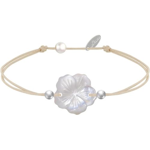 Eryi-- Bracelet Lien Fleur De Nacre Ivoire Et Perles D'argent 925 - Classics