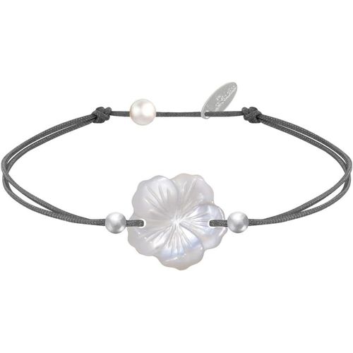 Eryi-- Bracelet Lien Fleur De Nacre Ivoire Et Perles D'argent 925 - Classics