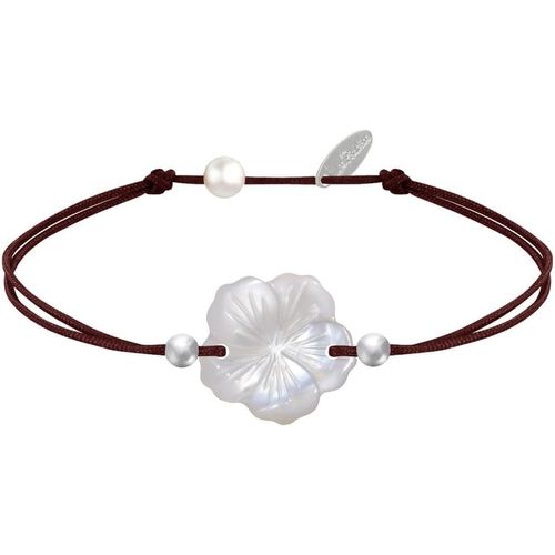 Eryi-- Bracelet Lien Fleur De Nacre Ivoire Et Perles D'argent 925 - Classics