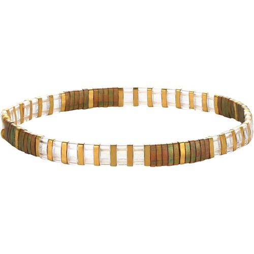 Eryi-Femmes Bracelet Charme En Perles Tila Bracelets Extensible Bracelets Tour D'amitié Bonbons Couleurs
