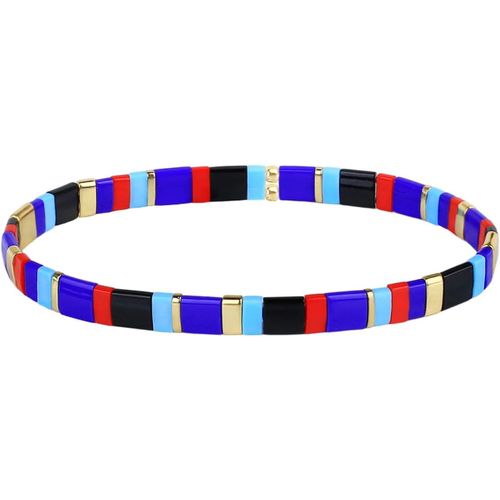 Eryi-Femmes Bracelet Charme En Perles Tila Bracelets Extensible Bracelets Tour D'amitié Bonbons Couleurs