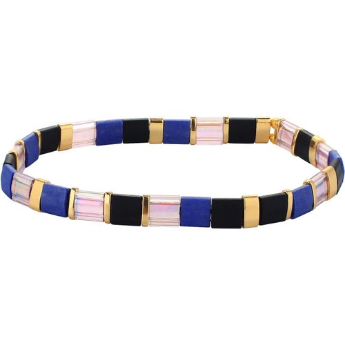 Eryi-Femmes Bracelet Charme En Perles Tila Bracelets Extensible Bracelets Tour D'amitié Bonbons Couleurs