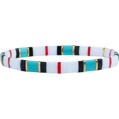 Eryi-Femmes Bracelet Charme En Perles Tila Bracelets Extensible Bracelets Tour D'amitié Bonbons Couleurs