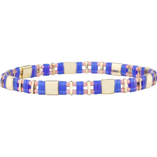Eryi-Femmes Bracelet Charme En Perles Tila Bracelets Extensible Bracelets Tour D'amitié Bonbons Couleurs