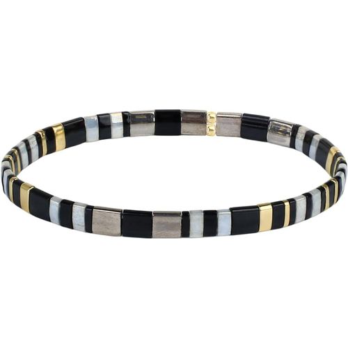 Eryi-Femmes Bracelet Charme En Perles Tila Bracelets Extensible Bracelets Tour D'amitié Bonbons Couleurs