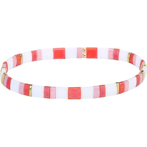 Eryi-Femmes Bracelet Charme En Perles Tila Bracelets Extensible Bracelets Tour D'amitié Bonbons Couleurs