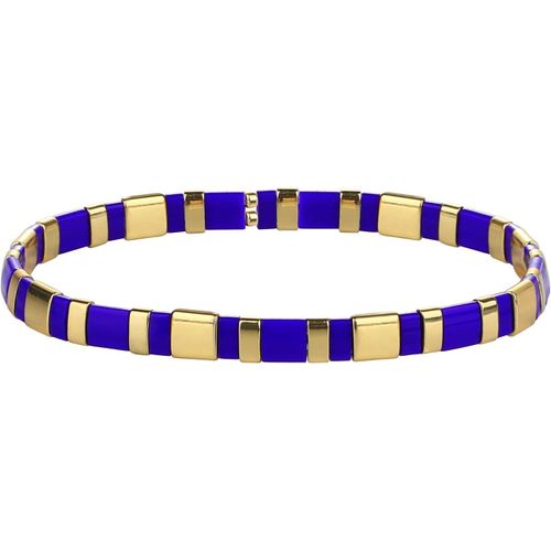 Eryi-Femmes Bracelet Charme En Perles Tila Bracelets Extensible Bracelets Tour D'amitié Bonbons Couleurs