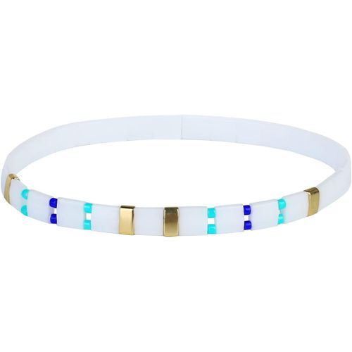 Eryi-Femmes Bracelet Charme En Perles Tila Bracelets Extensible Bracelets Tour D'amitié Bonbons Couleurs