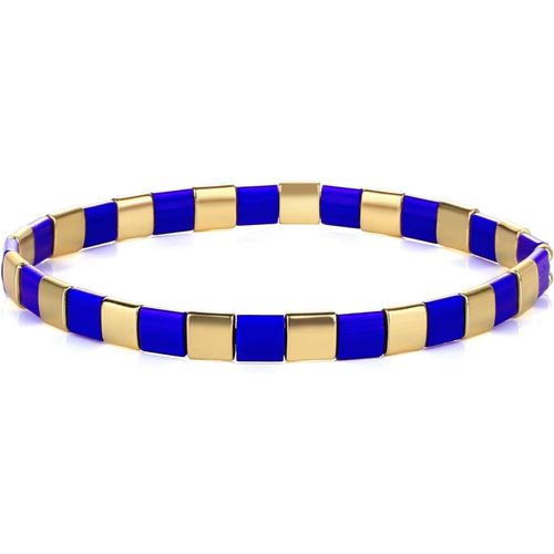 Eryi-Femmes Bracelet Charme En Perles Tila Bracelets Extensible Bracelets Tour D'amitié Bonbons Couleurs