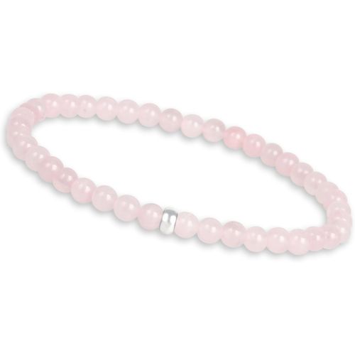 Eryi-Bracelet En Perles Pour Femme Avec Pierres Naturelles Véritables Et Perle En Argent 925 - Bracelet En Pierres Précieuses I Bracelet En Perles Avec Perles De Pierre Naturelle De 4 Mm