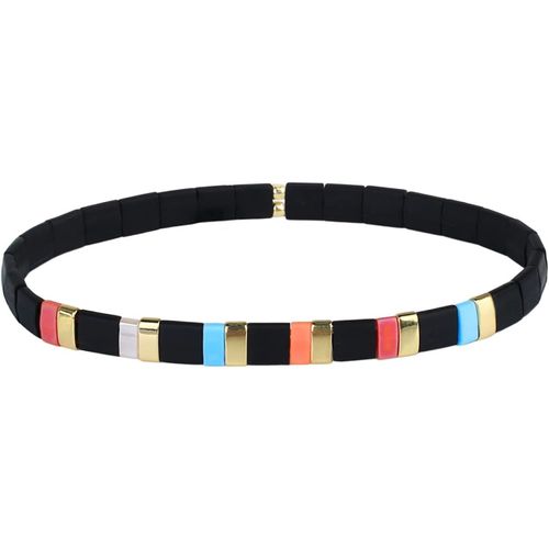 Eryi-Femmes Bracelet Charme En Perles Tila Bracelets Extensible Bracelets Tour D'amitié Bonbons Couleurs