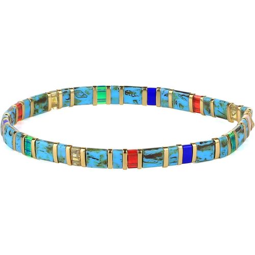 Eryi-Femmes Bracelet Charme En Perles Tila Bracelets Extensible Bracelets Tour D'amitié Bonbons Couleurs