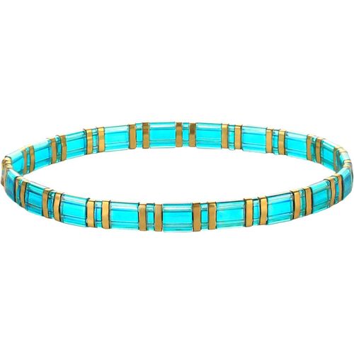 Eryi-Femmes Bracelet Charme En Perles Tila Bracelets Extensible Bracelets Tour D'amitié Bonbons Couleurs