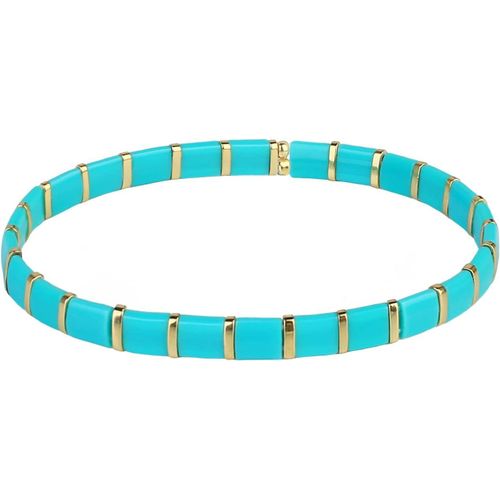 Eryi-Femmes Bracelet Charme En Perles Tila Bracelets Extensible Bracelets Tour D'amitié Bonbons Couleurs