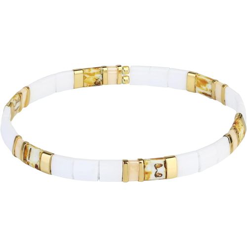 Eryi-Femmes Bracelet Charme En Perles Tila Bracelets Extensible Bracelets Tour D'amitié Bonbons Couleurs
