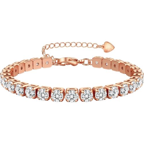 Eryi-Bracelet Femme Brillant Bracelet Tennis Chaîne Bracelets Réglable 3/4/5mm Bracelets Ensemble Argent Or Bracelets Pour Femmes Filles