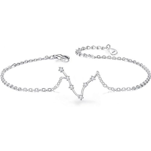 Eryi-Bracelet 12 Constellations Astrologie Femme Signes Du Zodiaque 925 Argent Zircon Strass Parure Cadeau Bijou Horoscope