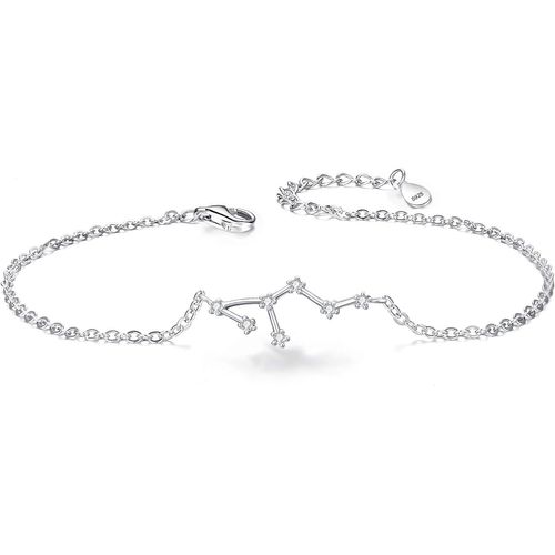 Eryi-Bracelet 12 Constellations Astrologie Femme Signes Du Zodiaque 925 Argent Zircon Strass Parure Cadeau Bijou Horoscope