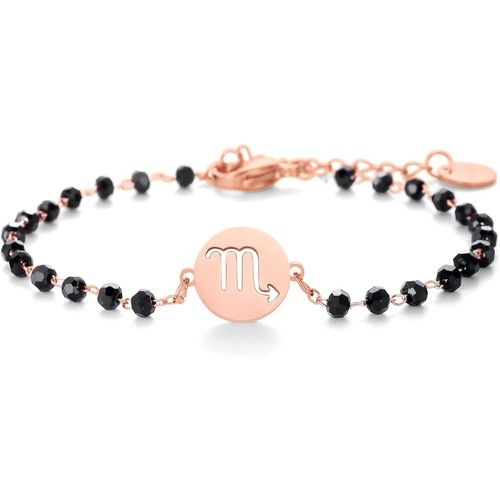Eryi--Femmes 12 Bracelet Constellation, Chaîne En Acier Inoxydable Bracelet De Poignet Charme Bracelet En Cristal Perlé