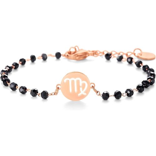 Eryi--Femmes 12 Bracelet Constellation, Chaîne En Acier Inoxydable Bracelet De Poignet Charme Bracelet En Cristal Perlé