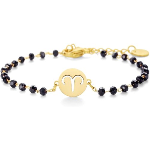 Eryi--Femmes 12 Bracelet Constellation, Chaîne En Acier Inoxydable Bracelet De Poignet Charme Bracelet En Cristal Perlé