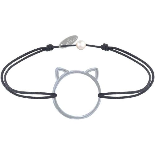 Eryi-- Bracelet Lien Médaille Argent 925 Tête De Chat Ajouré