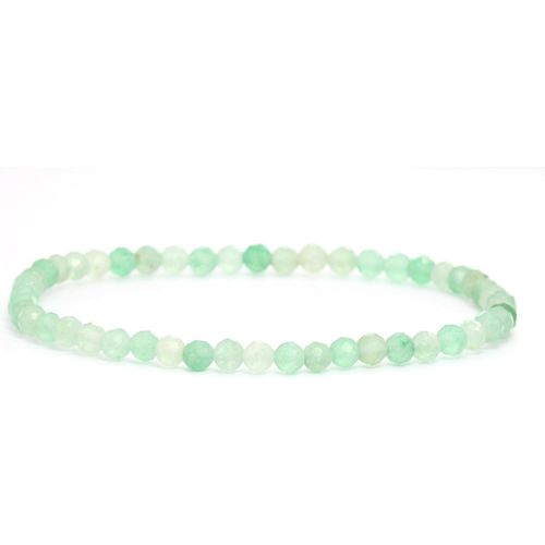 Eryi-Bracelet En Véritable Pierre Précieuse Avec Perles À Facettes De 4 Mm - Différentes Longueurs - Bracelet En Pierres Précieuses Porte-Bonheur Talisman Cadeau