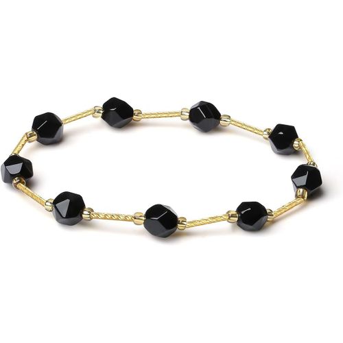 Eryi-Bracelet Enveloppant Fait Main En Cristal De Pierre Naturelle Colorée Et Coquille Pour Femme, Bracelet Extensible Perles En Pierres Précieuses Facettées Et Dorées À L'or 18k
