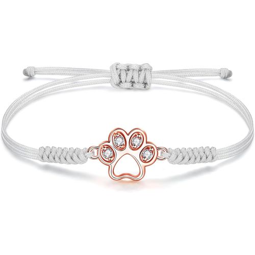Eryi-Bracelet Corde Pour Femme, Chaîne Tressée À La Main Avec Breloque En Zircone Cubique, Cadeau D'anniversaire Pour Maman Femme Fille
