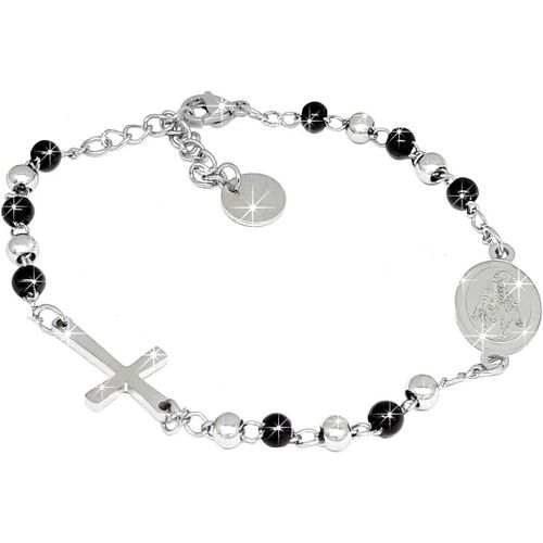 Eryi-Bracelet Chapelet Catholique Unisex, Bracelet Homme Acier Inoxydable Noeuds Tressés, Gourmette Homme Garcon