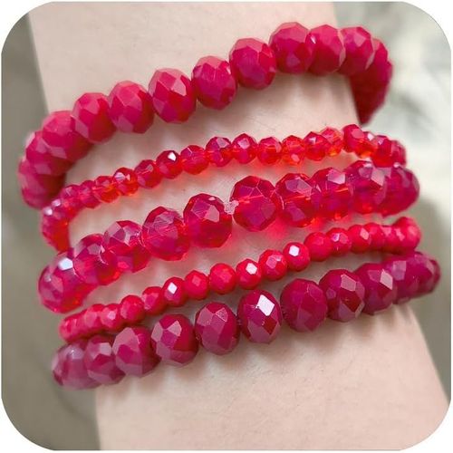 Eryi-Bracelet Bohême Femme 5 Pièces Bracelets De Boho En Perles De Cristal Empilables Bohèmes Bracelet Bracelets Boho Multicouche