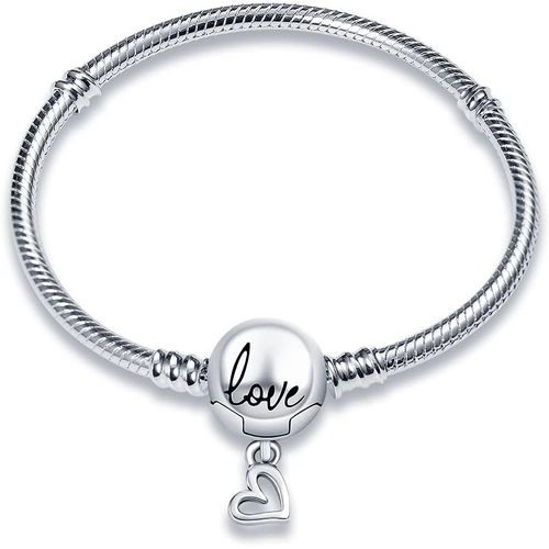 Eryi-925 Argent Chaîne Serpent Bracelet Pour Pandora Convient Pour Charms Européens Bracelet Perles Cadeau Pour Les Femmes