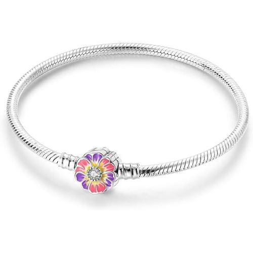 Eryi-925 Argent Chaîne Serpent Bracelet Pour Pandora Convient Pour Charms Européens Bracelet Perles Cadeau Pour Les Femmes