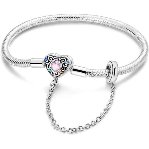 Eryi-925 Argent Chaîne Serpent Bracelet Pour Pandora Convient Pour Charms Européens Bracelet Perles Cadeau Pour Les Femmes
