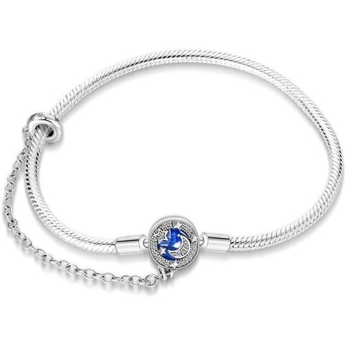Eryi-Bracelet Pour Femme Pandora Charms Avec Fermoir C?ur En Argent 925,Bijoux Femme Cadeaux Noël Femme Anniversaire Fête Des Mères