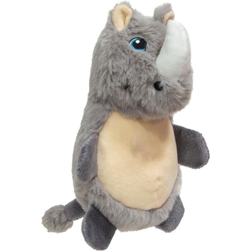 Eryi-, Jouet En Peluche Rhinocéros Gris Pour Chiens Et Chats, 18 Cm, Doux Et Durable, Avec Siffleur Intégré, Facile À Nettoyer, Idéal Pour Le Jeu Et L'interaction